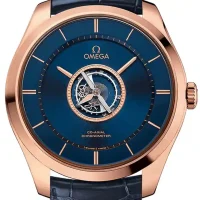 blue and tourbillon dial of the Omega Deville Tourbillon Replica