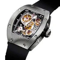 steel case and bezel of the Richard Mille Hommage Replica