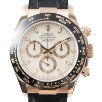 close view of the White Face Rolex Daytona Replica