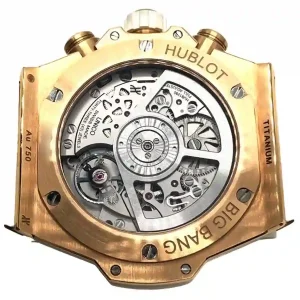 Mechanism view of the watch