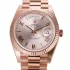 rose gold and roman numerals dial of the Rolex Rhodium Replica