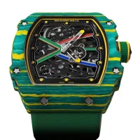 green bezel of the Richard Mille RM6702 Extra Flat Replica