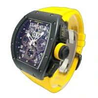 side view of the Richard Mille RM11-03 Yellow Storm Replica