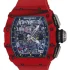 Transparent dial of the Richard Mille RM1103 Red Replica