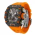 black and orange case and bracelet of the Richard Mille RM 11-03 McLaren Replica