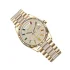 yellow gold case of the Rolex Rainbow Replica