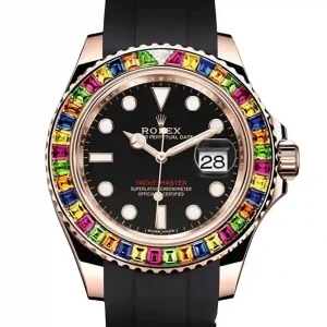 Rainbow Gem Set Bezel of the watch