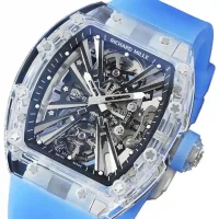 Transparent view of the Richard Mille sapphire Replica