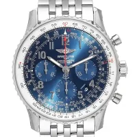 blue and numerals dial of the Breitling Navitimer B01 Replica