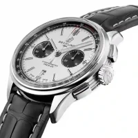 white and stick dial of the Breitling Premier Chronograph 42 Replica