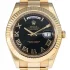 black and roman numerals dial of the Rolex Day-Date Collection Black Replica