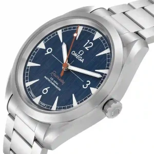 blue dial of the watch