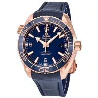 blue stick and numerals dial of the Omega Seamaster Blue Replica