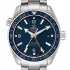 blue stick and numerals dial of the Omega Planet Ocean 600M Replica