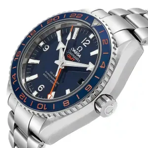 blue dial of the watch