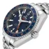 blue bezel of the Omega Planet Ocean 600M Replica