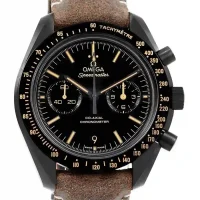 black and stick dial of the Omega Speedmaster Moonwatch Replica