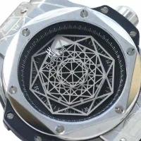 transparent dial of the Hublot Sang Bleu Replica