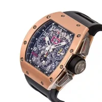 Rose gold bezel and case Richard Mille Felipe Massa Replica