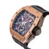 Rose gold bezel and case Richard Mille Felipe Massa Replica