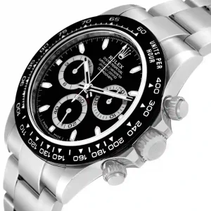 black dial of the watch