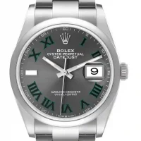 gray dial of the Wimbledon Rolex Replica