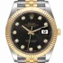 black and diomand dial of the Rolex Diamond Jubilee Replica