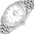 close view of the Rolex White Gold 218239-0041 V6 Replica