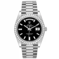 Rolex DayDate Black Diamond Replica