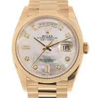 mop and stick dot dial Rolex Day Date Mop Replica