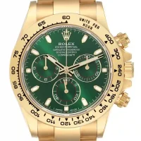 green and stick dot dial of the Rolex Daytona Green Replica