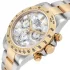 yellow gold bezel of the Rolex Daytona Two Tone White Dial 116523 Replica