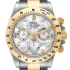 mop and diamond dial of the Rolex Daytona Two Tone White Dial 116523 Replica