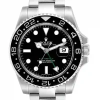 black and stick dot dial of the Rolex GMT 116710LN-0001 Black Replica