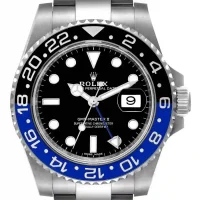 black and stick dot dial of the Rolex Gmt Batman Replica