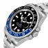 blue and black bezel of the Rolex Gmt Batman Replica