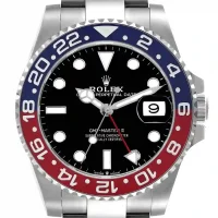 black and stick dot dial of the Rolex GMT-Master Pepsi RedBlue Replica