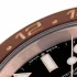 close dial view of the Rolex Gmt Rose Gold Replica