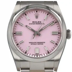 Pink Dial of the watch