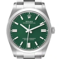 Green and stick dial of the Rolex Oyster Perpetual Green Replica