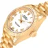 close and yellow gold case of the Rolex Oyster Datejust Replica