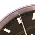 close dial view of the Rolex Day-Date Black Leather Replica