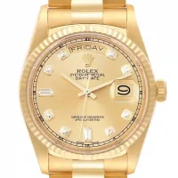 champagne and gem dial of the Rolex DayDate 218238 Replica