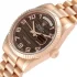 rose gold bezel of the Rolex Day-Date Wave 218235-0035 Replica