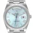 ıce blue and roman numbers dıal of the Rolex Day Date Ice Blue Grooved Replica