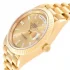 close view of the Rolex Presidential Yellow Gold 228238-0003 Replica