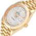 yellow gold bezel of the Rolex Diogonal Silver Replica