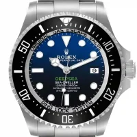 black blue and stick dot dial of the Rolex Sea-Dweller 44MM Replica