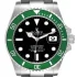 black and green bezel view of the Rolex Kermit Replica