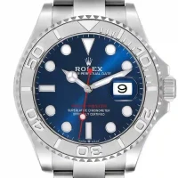 blue and stick dot dial of the Rolex Yacht-Master Automatic Replica